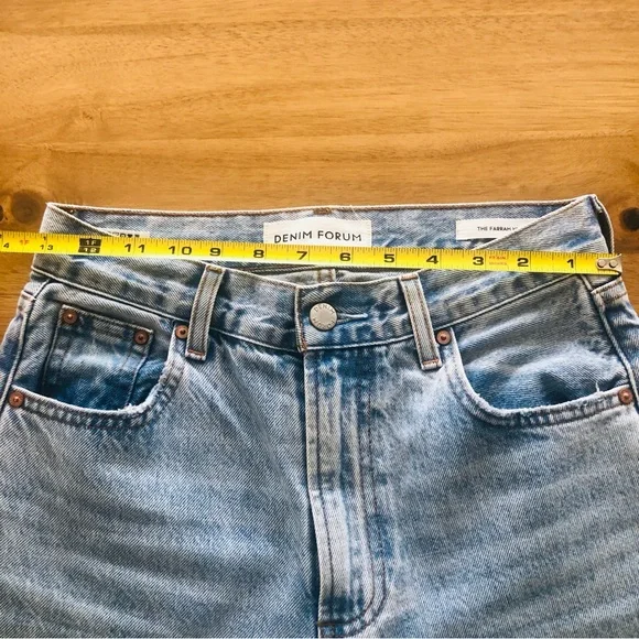 Like New Denim Forum Farrah Hi-Rise Wide Jeans - Picture 16 of 16